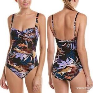 La Blanca Botanical Garden One Piece Swimsuit Size 10